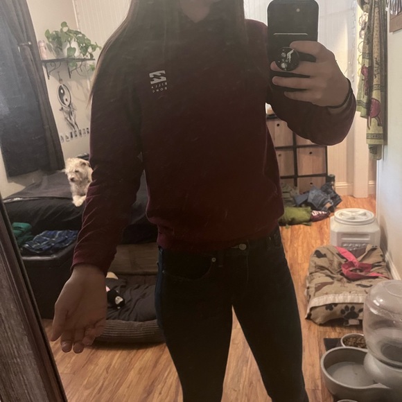 Hills bong hoodie burgundy - Picture 2 of 2